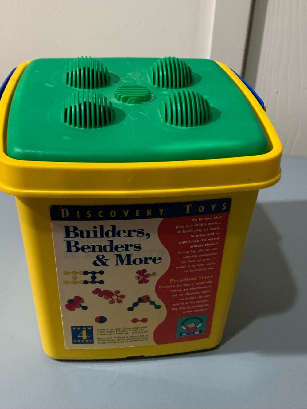 Discovery Builders, Benders & More - Yellow Container with Green Lid